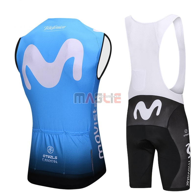 Gilet Antivento Movistar 2018 Blu